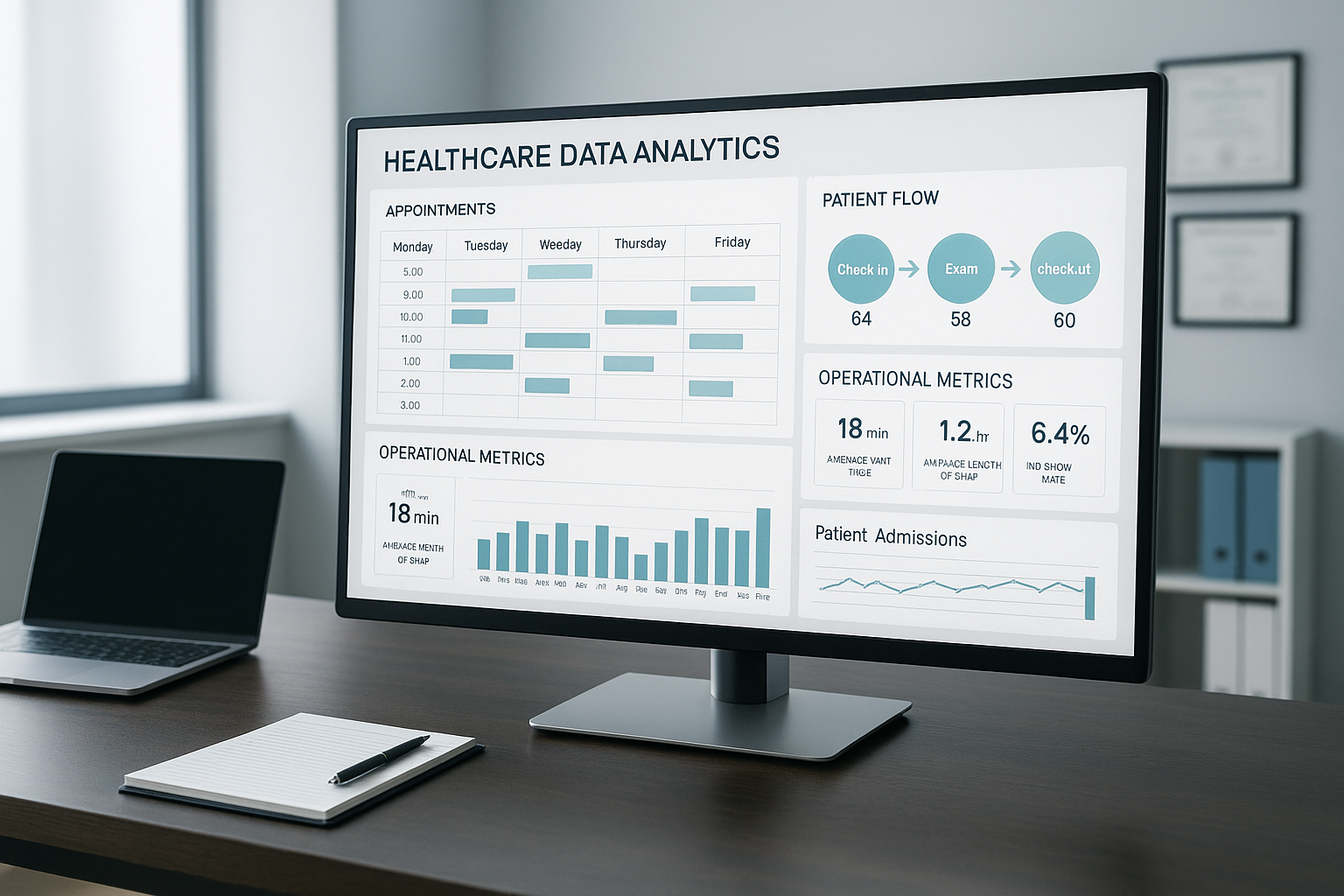 Voice AI system integrating with EHR dashboard in medical practice workflow