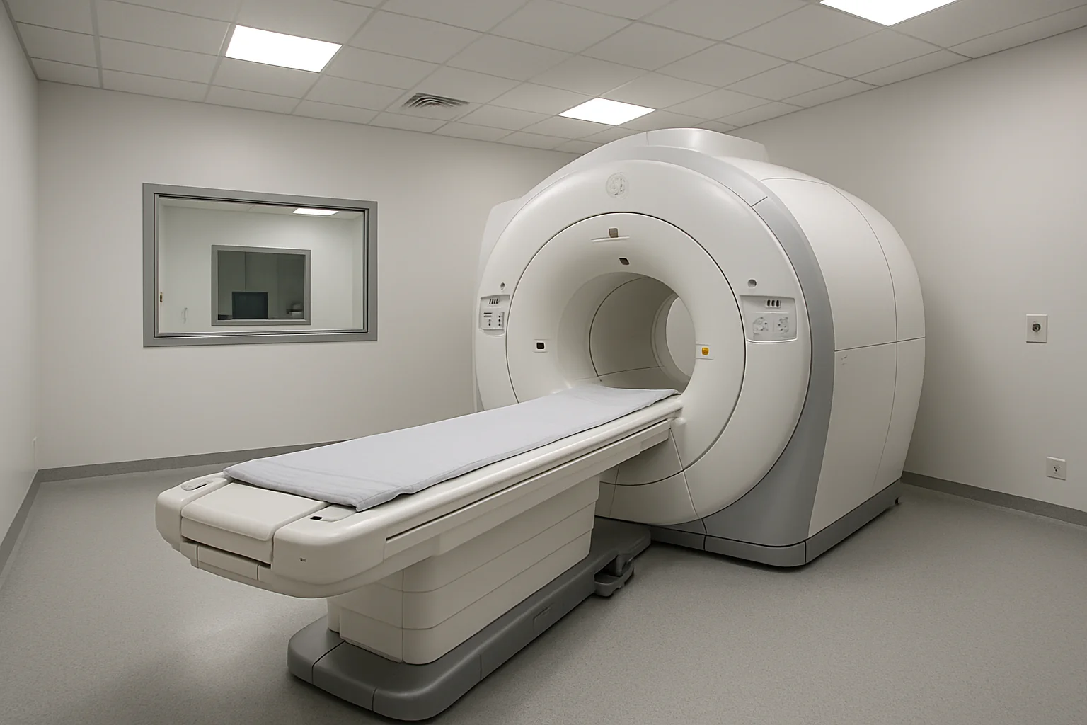 Imaging center front desk staff managing MRI prior authorization requests