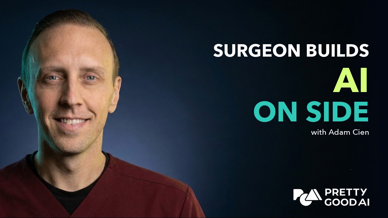 Dr. Adam Cien, orthopedic surgeon and co-founder of TriageAI, on the Pretty Good AI Podcast